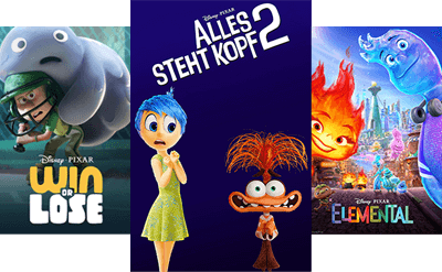 Pixar Filmposter Pixar Filmposter: Win or Lose, Alles steht Kopf 2, Elemental