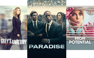Star Filmposter Star Filmposter: Grey's Anatomy, Paradise, High Potential
