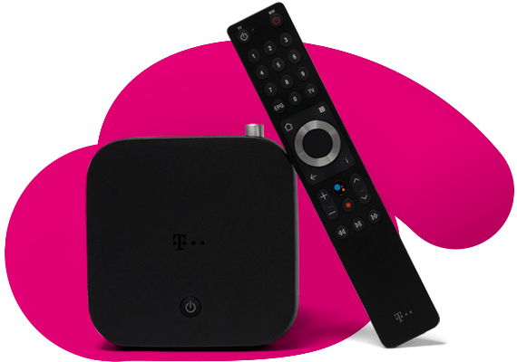 Produktabbildung TV Box mit Fernbedienung