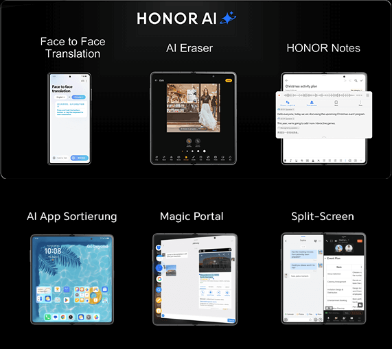 Innovative HONOR AI Funktionen